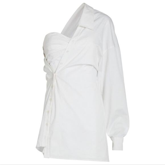 RTA Lana Asymmetric Constructed Corset Mini Shirt Dress 4 EUC - Picture 3 of 12